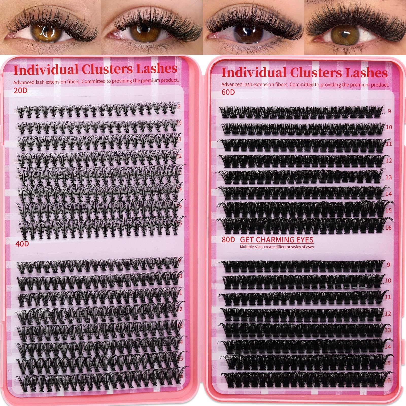 Lash Clusters 4 Style DIY Lashes Clusters Eyelash Clusters False Eyelashes Cluster Eyelash Extensions Wispy Lash Clusters Pesta