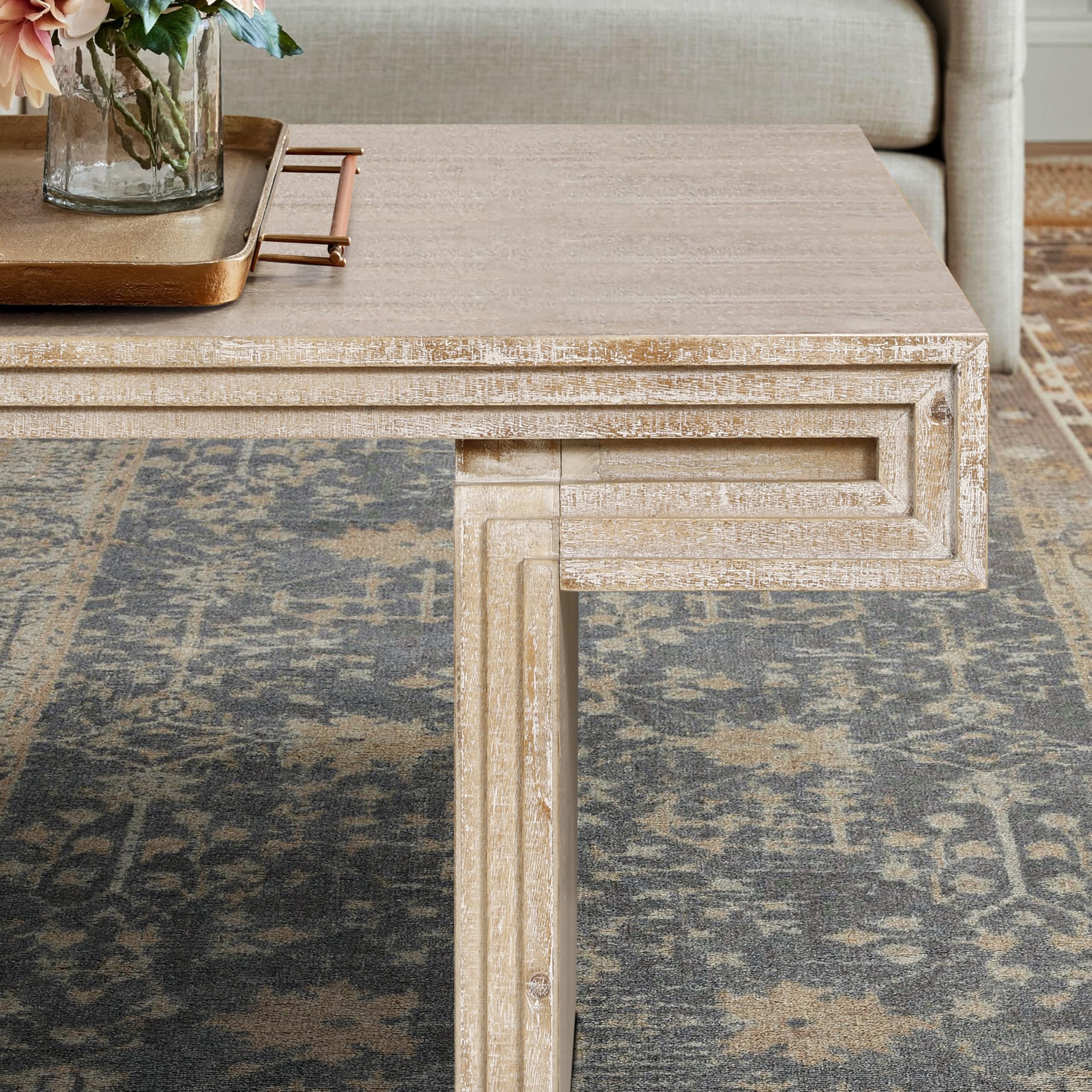 Amazon.com: SmartEdge Vintage Coffee Table, 48'' Living Room