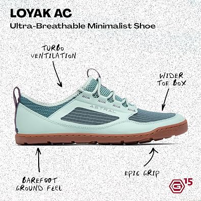 Astral Loyak AC Water Shoes | Men's & Women's Barefoot, Quick-Drying, Minimalist Sneaker for Kayaking, Beachwear, Fishing, Hiking