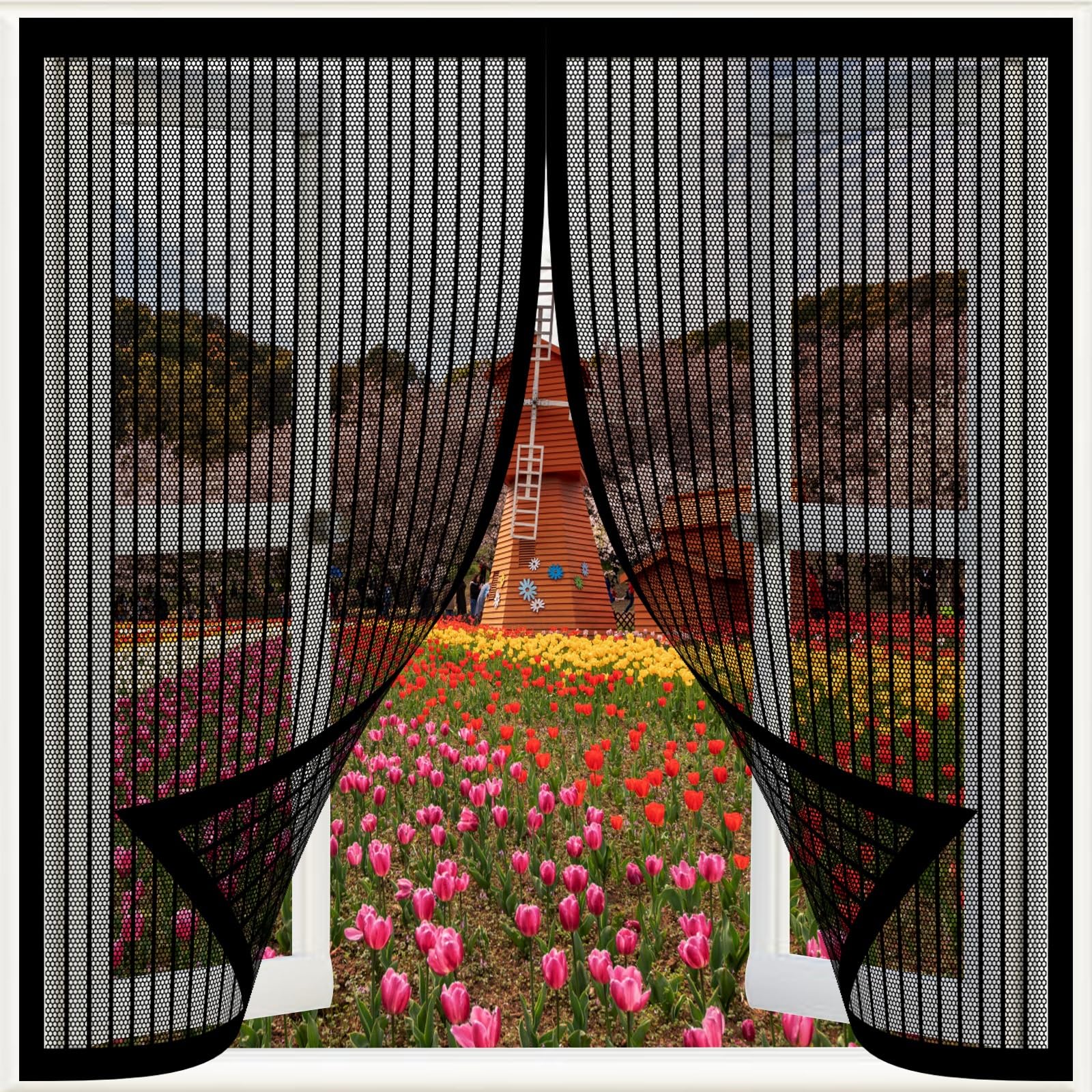 Magnetische hordeur 175 x 125 cm Met Heavy Duty Uit de buurt Magnetische hordeur 175 x 125 cm Met Heavy Duty Uit de buurt