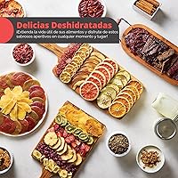 Vista 6 de Magic Mill - Máquina deshidratadora de alimentos premium (15 bandejas extra grandes de acero inoxidable) Secador de 800W para cecina de ternera