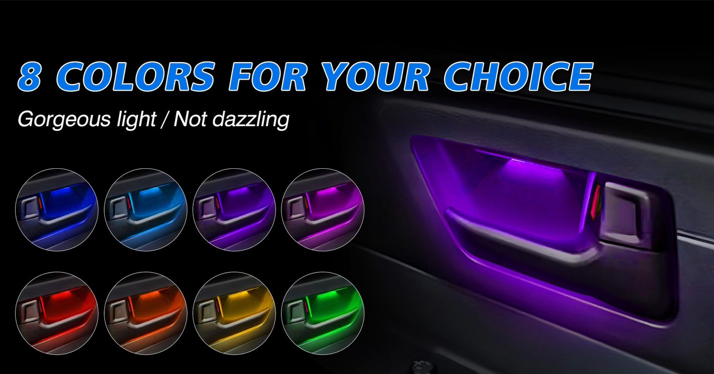 Powerty Adjustable 8 Colors LED Lights for 2022 2023 2024 Toyota