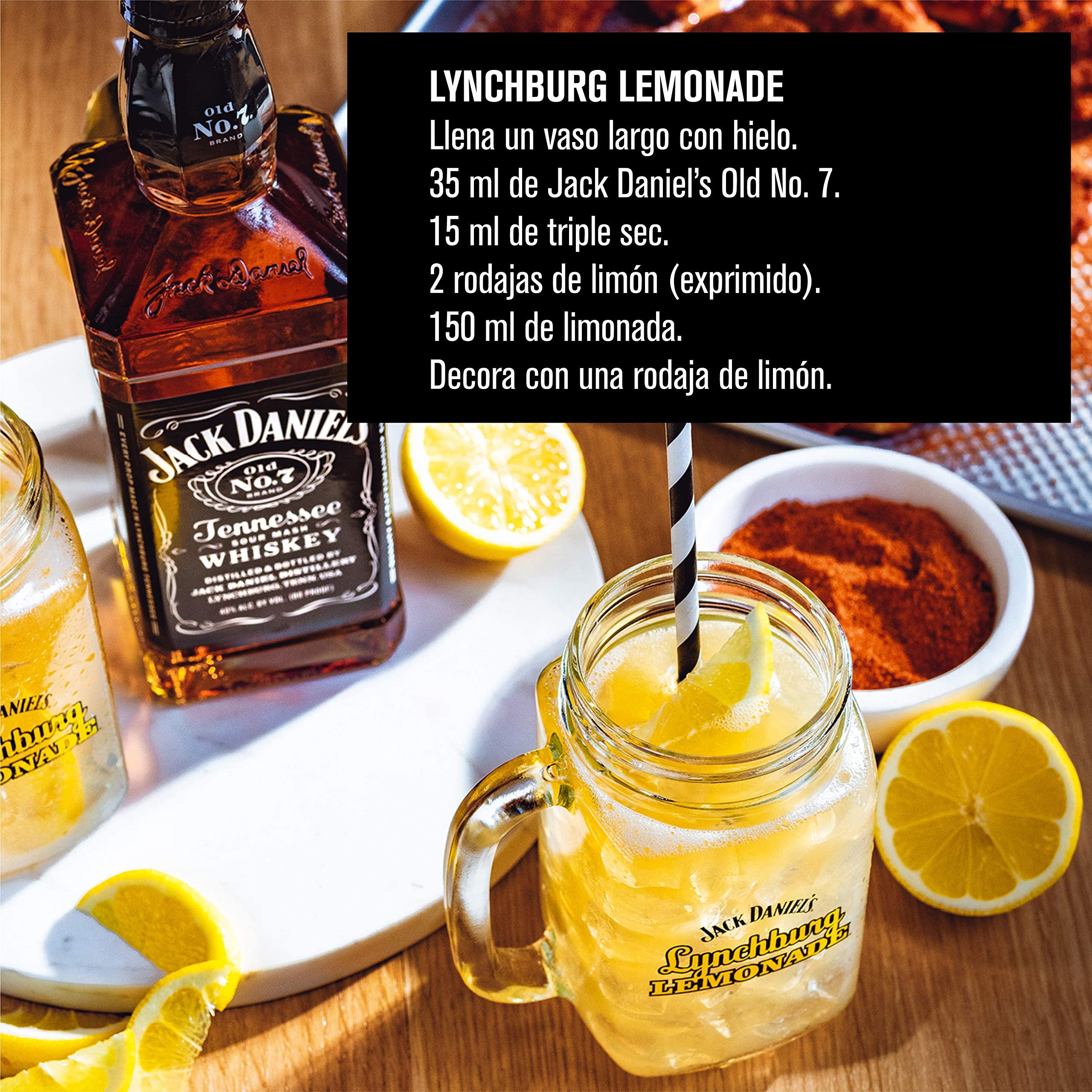 Jack Daniel's Calendario Navidad Con 20 Miniaturas de Whiskey de la Familia Jack Daniel's de 50ml Cada Una, 20x5ml