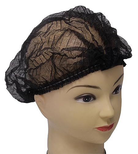 Miniatura 5 de Yes!Fresh 100 tapas desechables de 21 pulgadas no tejidas con clip Bouffant, gorras para trapeador, redecillas para el pelo, cubierta para la cabeza