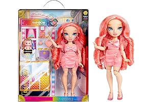 Pinkly - Rainbow High Fashion Doll with 10 Colorful Play Accessories