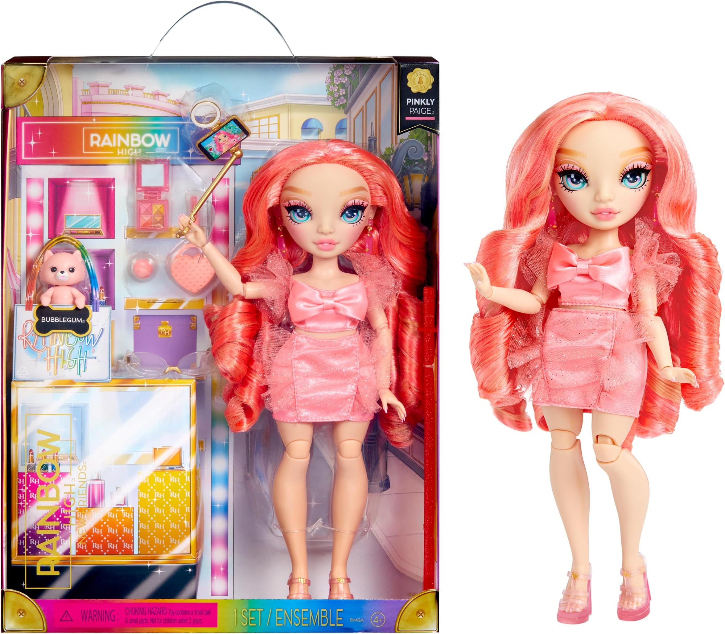 New Friends Fashion Doll- Pinkly Paige (Pink)