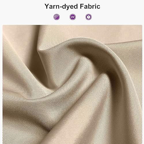 Miniatura 90 de PURPLE LEAF Pérgola de metal retráctil de 10 x 12 pies con toldo y cubierta de sombra para jardín, patio, terraza de playa, cenador, color blanco