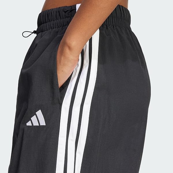 Adidas Donna Essentials 3-Stripes Lifestyle Woven Parachute Pants - 2