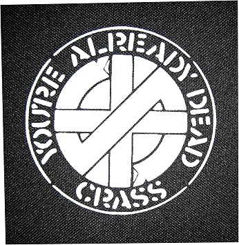 Crass Patch - Amebix Anarcho Anti Cimex Antisect Aus-Rotten Avskum axegrinder Black Flag Chaos UK Crust deviated Instinct Dirt Discharge Disclose Disorder Disrupt Doom Extinction of Mankind Extreme