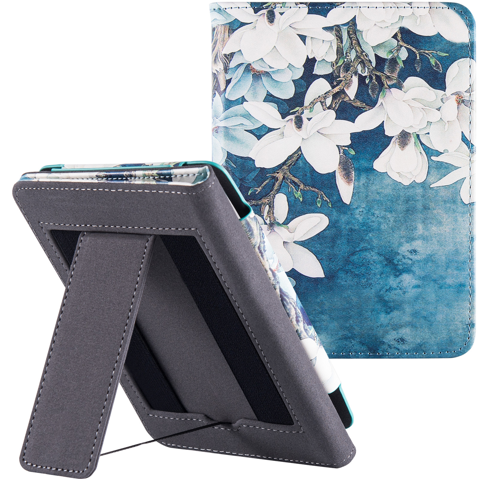 TPU Hülle Für Kobo Clara 2E (2022) – Ultra Slim, Mit Sleep/Wake Funktion, PU Leder, Aprikosenblume