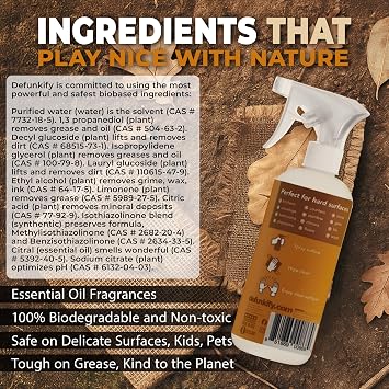 All Purpose Cleaner Spray, 32oz. 'Citrus' Essential Oil Multipurpose Cleaner Spray for Kitchen, Floor. ProvenSafeTM Bathroom Cleaner, Shower Cleaner. Multi-Surface Cleaning Spray Safe for Kids, Pets