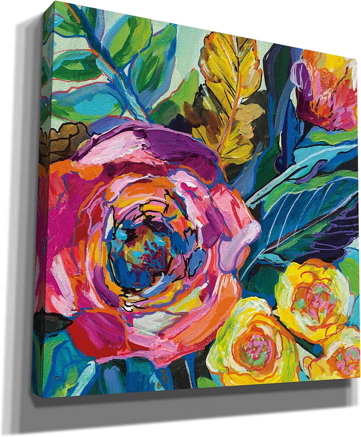 Epic Graffiti 'Pop' by Jeanette Vertentes, Canvas Wall Art, 12"x12"
