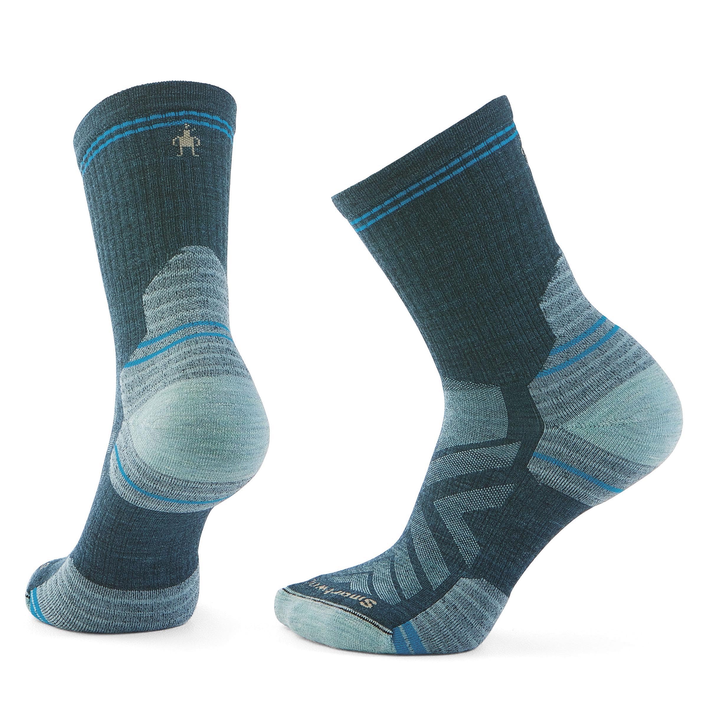 Smartwool Women's Hike Targeted Cushion Mid Crew Socks, Twilight Blue, Small