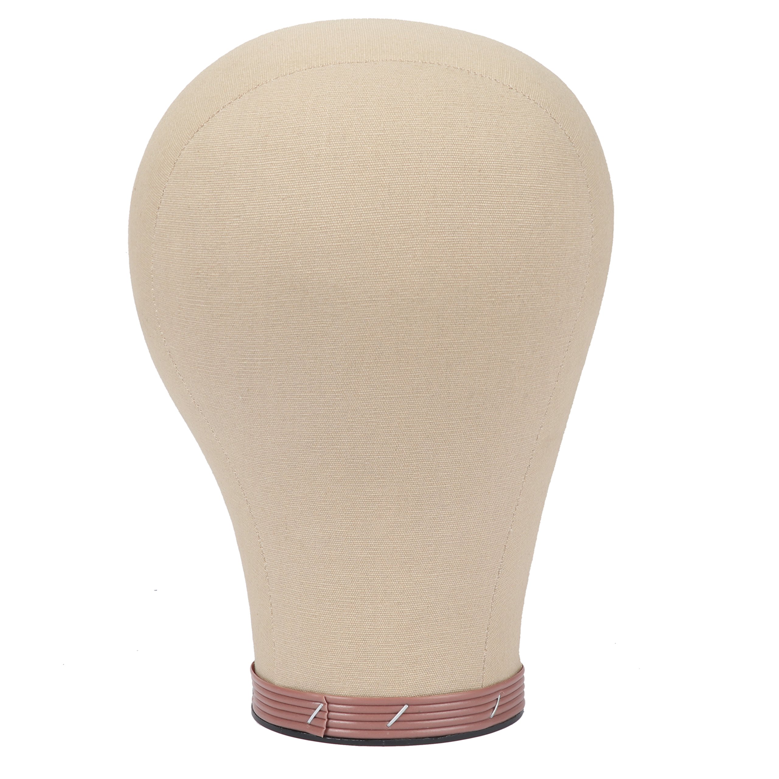Cabezal de lona de corcho Exhibición peluca Cabeza de maniquí Peluca haciendo cabeza Con orificio de montaje mannequin Wig Making Head （56cm/22In）