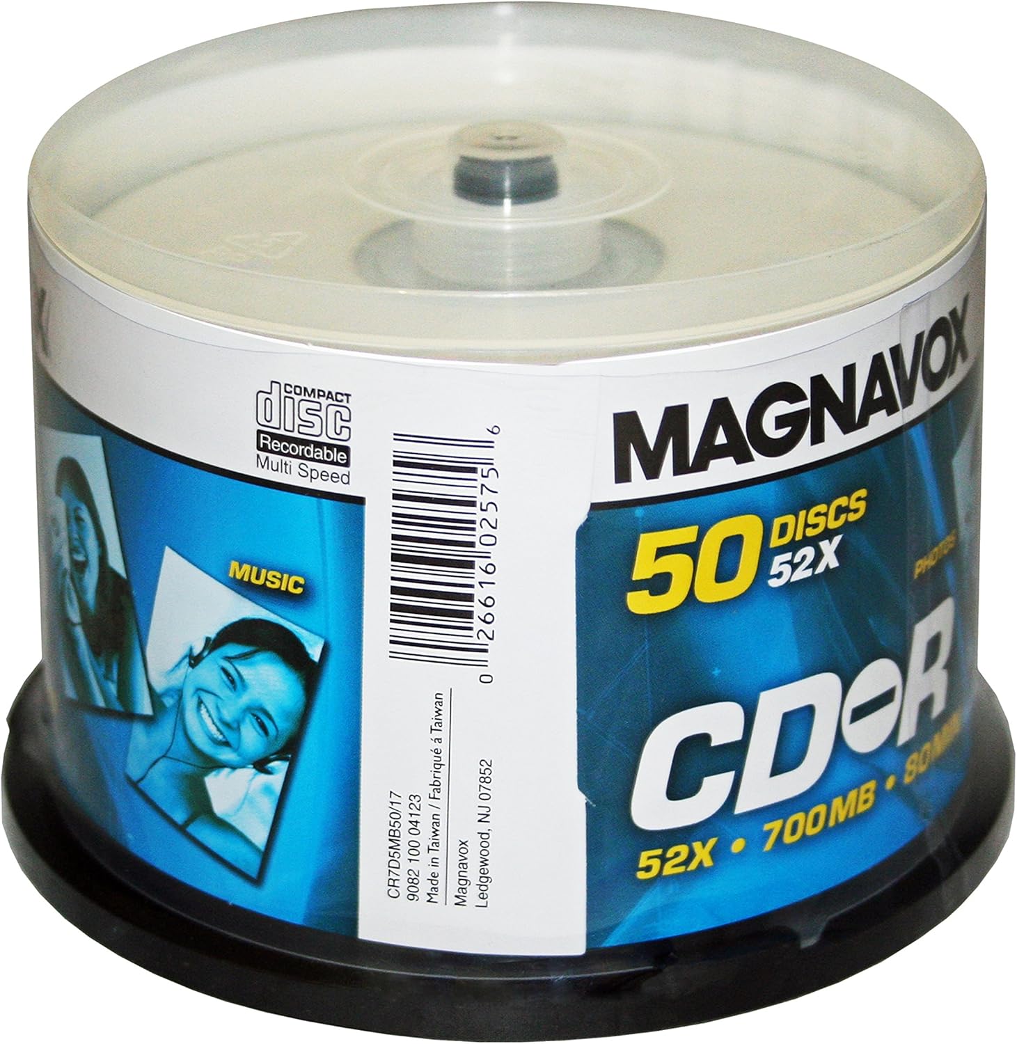 Magnavox CD-R 52x 50 pack Spindle Cake Box