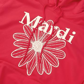 Amazon.com: mardi mercredi Women's Oversized FlowerMardi Hoodie