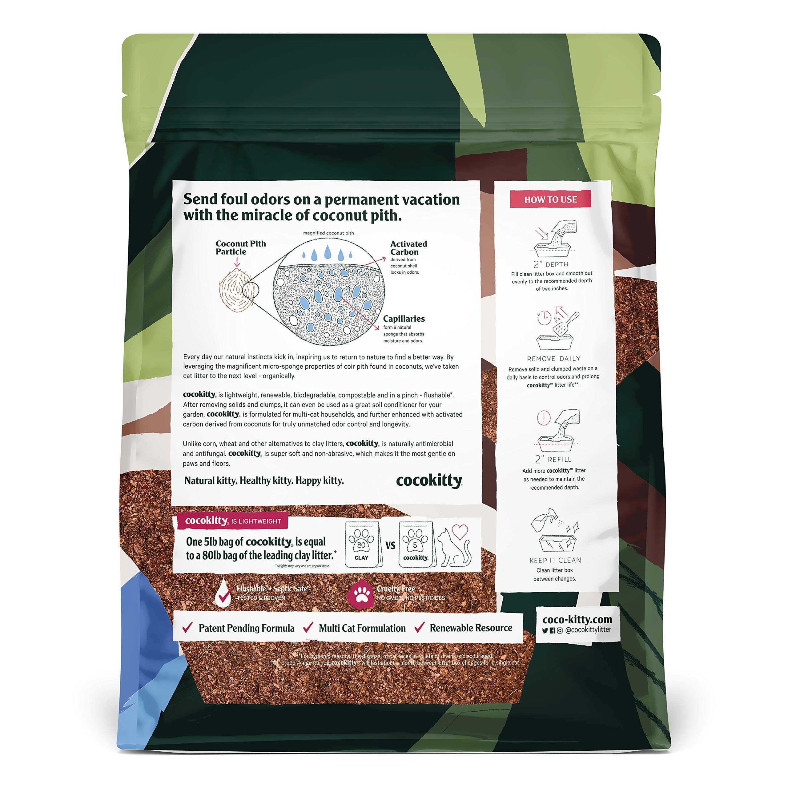 coconut shell cat litter