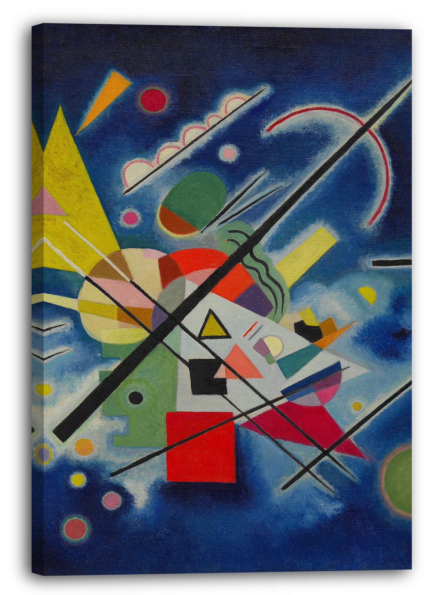 Printed Paintings Impression sur Toile Wassily Kandinsky - Photo Bleue (1924)