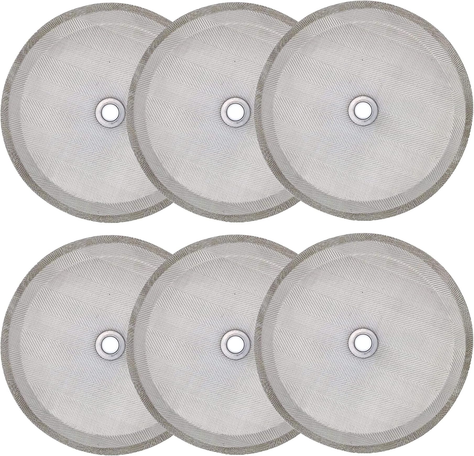 6 Pieces French Press Filters Screen, 4 Inch Stainless Steel Mesh Screen and Replacement Parts for French Press Coffee Maker 1000 ml, 34 Oz, 8 Cup