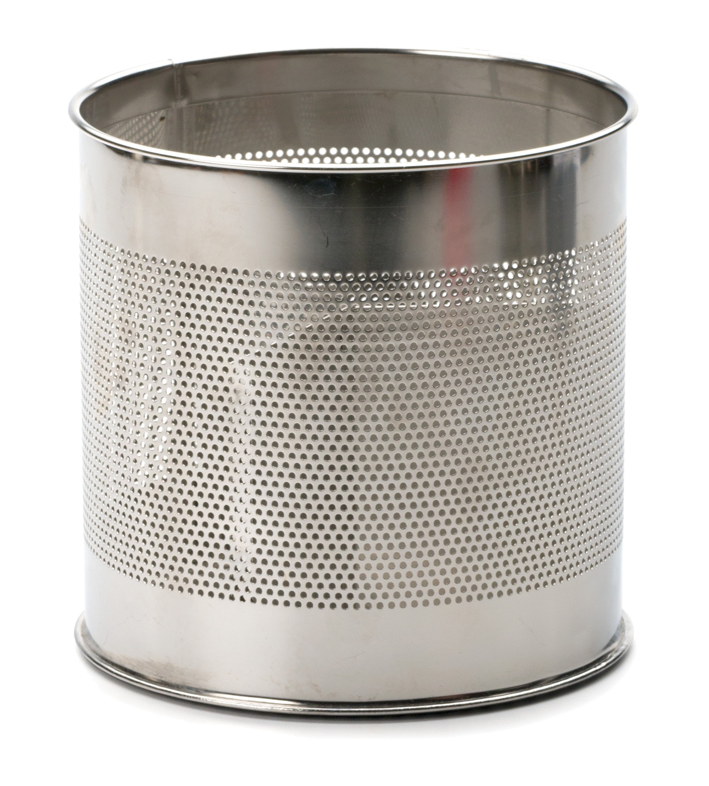 RSVP Endurance Stainless Steel Precision Pierced Kitchen Tool Caddy with Rubber Base