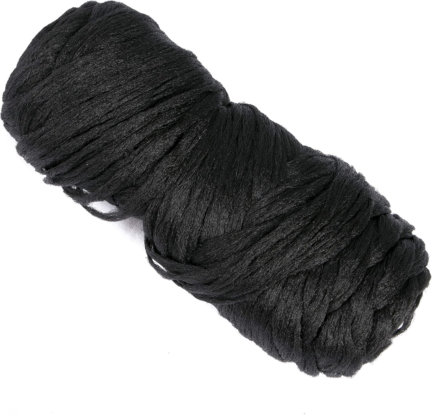 5Roll Brazilian Yarn Wool Hair for Crochet Braid Twist Warps Black Color