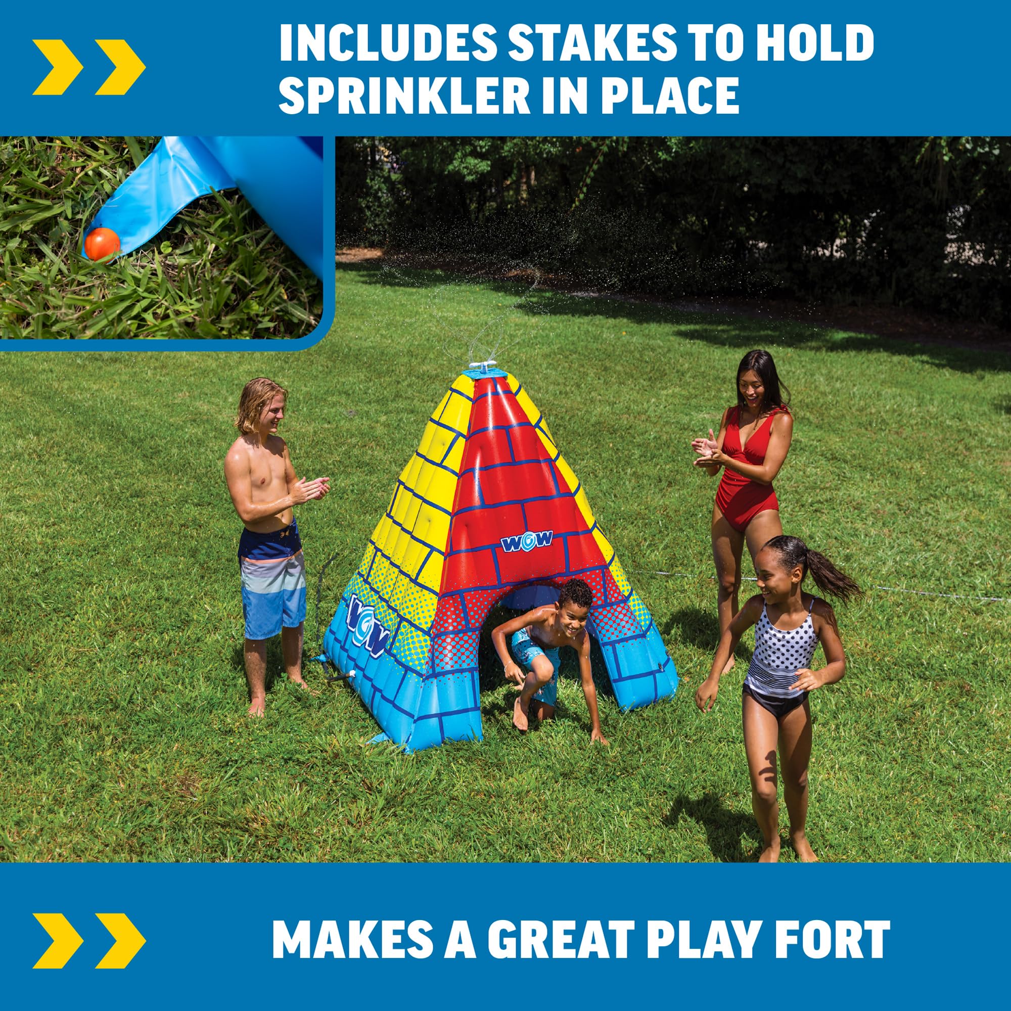 WOW Sports Pyramid - Aspersor de 5 pies