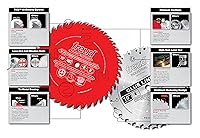 Vista 6 de Freud, LM72M008, hoja sierra de desgarre de 8 pulgadas y 24 dientes FTG, con eje de 58 pulgadas