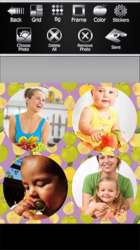 Colagem da foto dos frutos