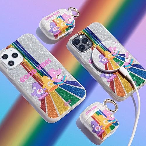 Miniatura 6 de Sonix Care Bears - Funda para AirPod Gen 1  Gen 2 cubierta dura Funda protectora con purpurina de arcoíris Good Vibes para Apple AirPods
