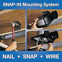 Vista 4 de Air King BFQ50 ENERGY STAR® Qualified - Ventilador Extractor SNAP-IN Calificado, 50 CFM