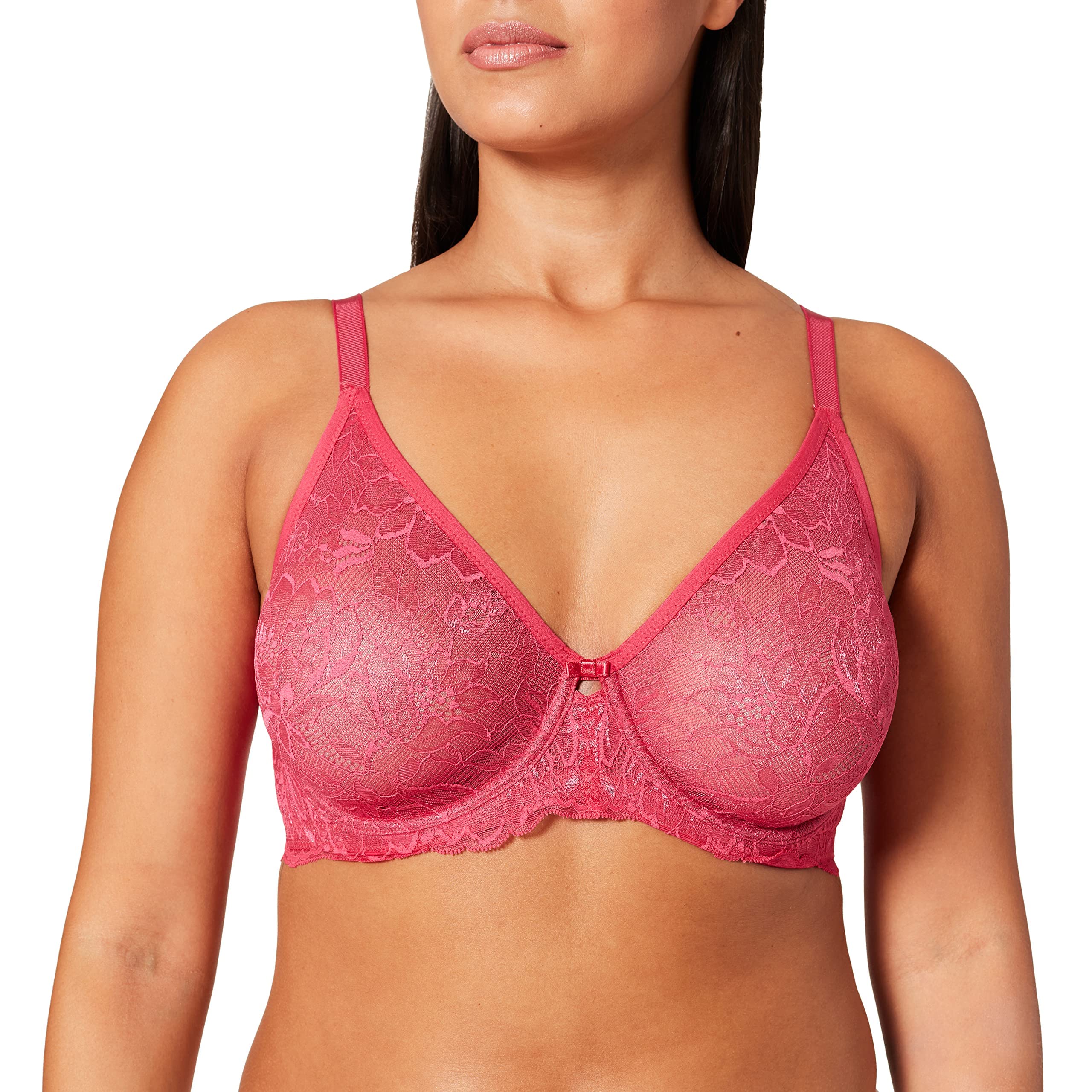 Triumph Women's Amourette Charm W02 Wired Bra, Raspberry Wine, 32B