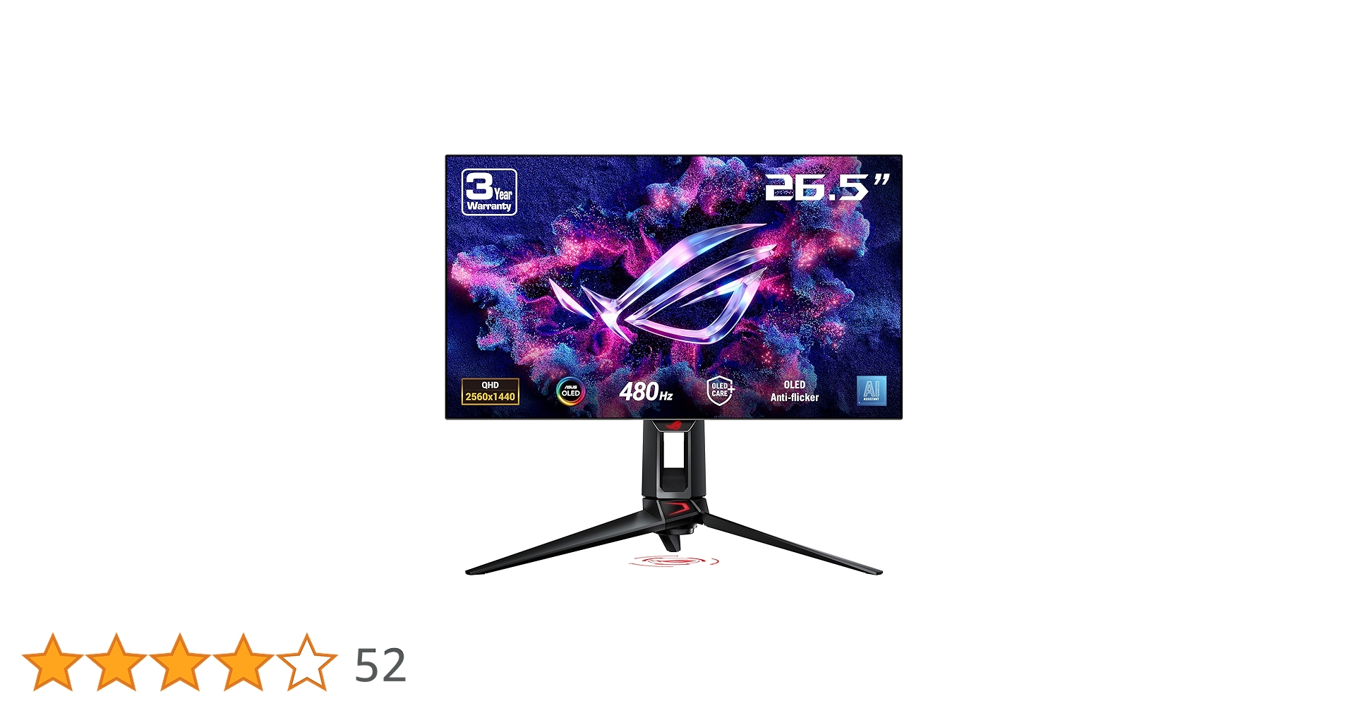 ASUS ROG Swift OLED PG27AQDP モニター本体 ROG Swift OLED PG27AQDP | 27 to 31.5 Inches | Gaming