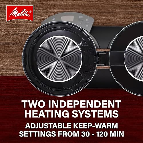 Miniatura 4 de Melitta Vision - Cafetera de goteo de 12 tazas, automática y programable, capacidad de 96 onzas con 5 filtros de café