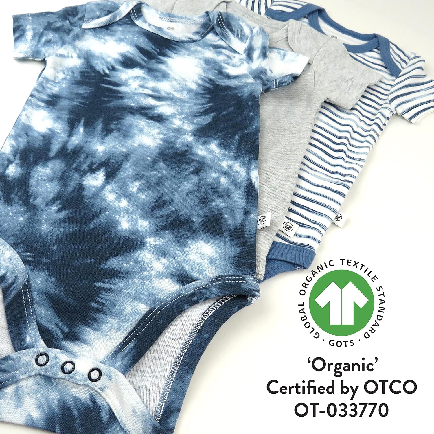 HonestBaby unisex-baby 3-pack Short Sleeve Bodysuits One-piece 100% Organic Cotton for Infant Baby Boys, Girls, Unisex image 4