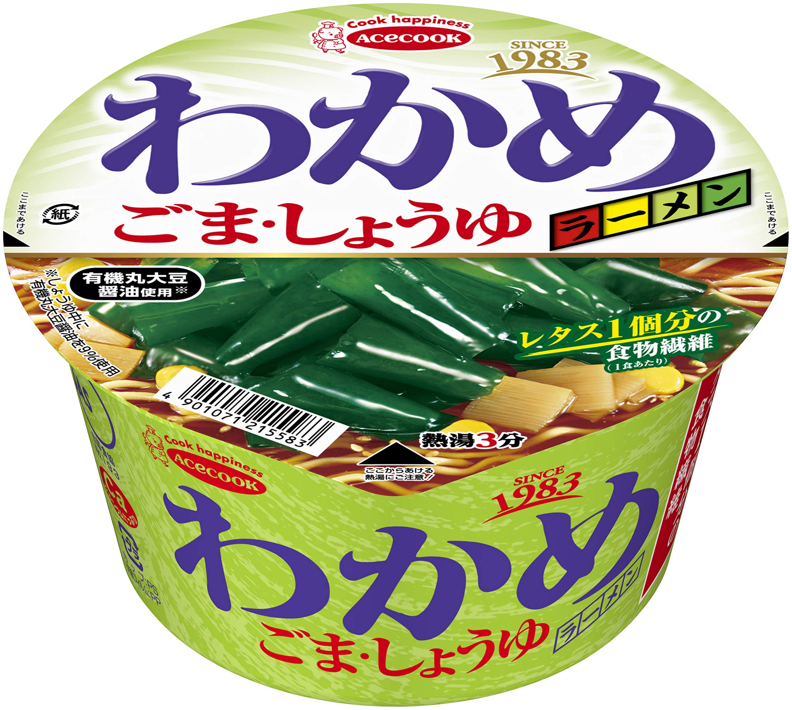 Amazon.co.jp: エースコック わかめラーメン ごま・しょうゆ 93g