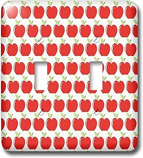 3dRose lsp_262511_2 Image of Rows of Sweet Red Apples Toggle Switch, Multicolor