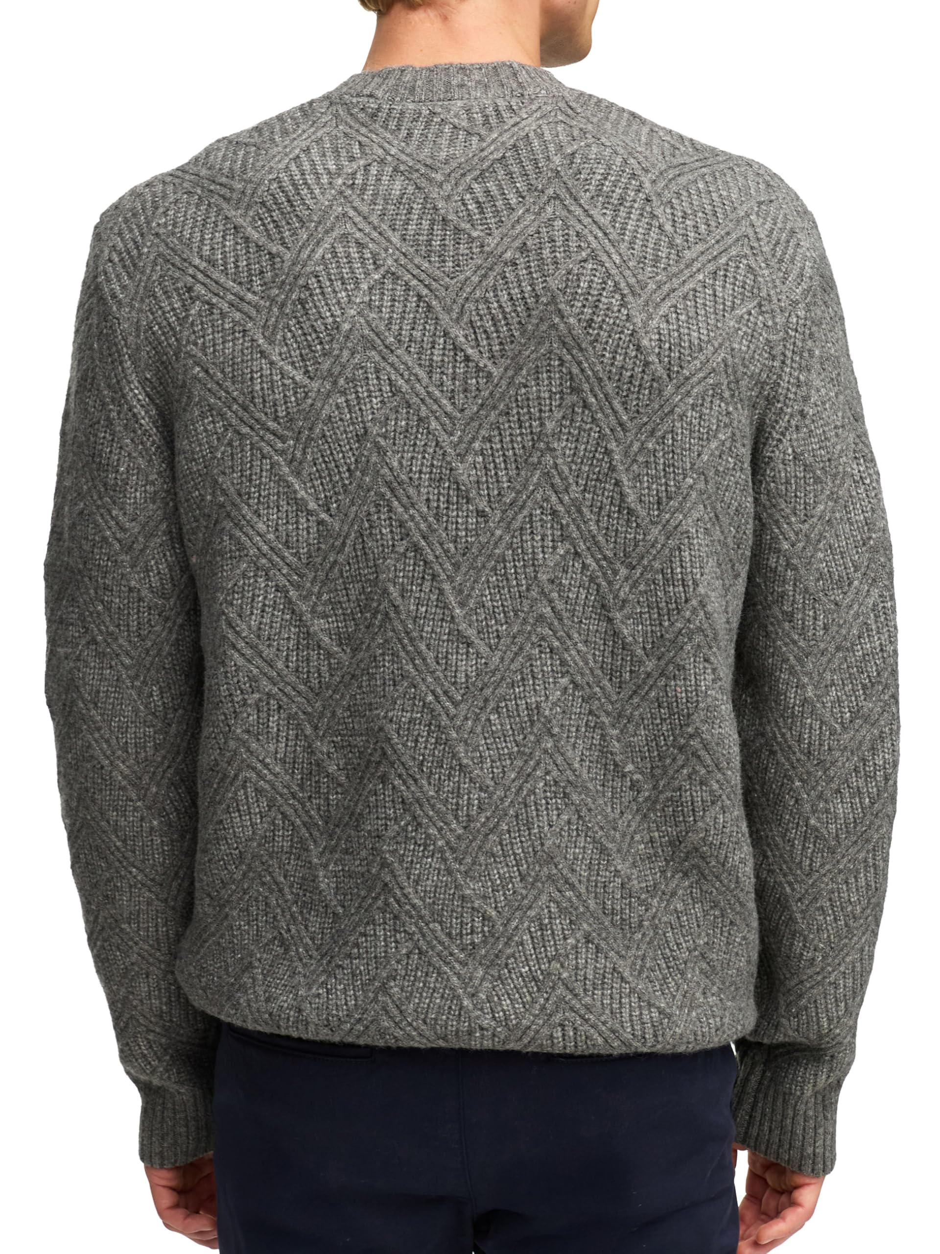 KRONSTADT Herren KSPollard Strickpullover Sweatshirt mit Rundhalsausschnitt | Zeitloser Strickpullover mit Rundhals und weicher Qualität, Herrenpullover, Sweater, Freizeitpullover, Pullover für Männer