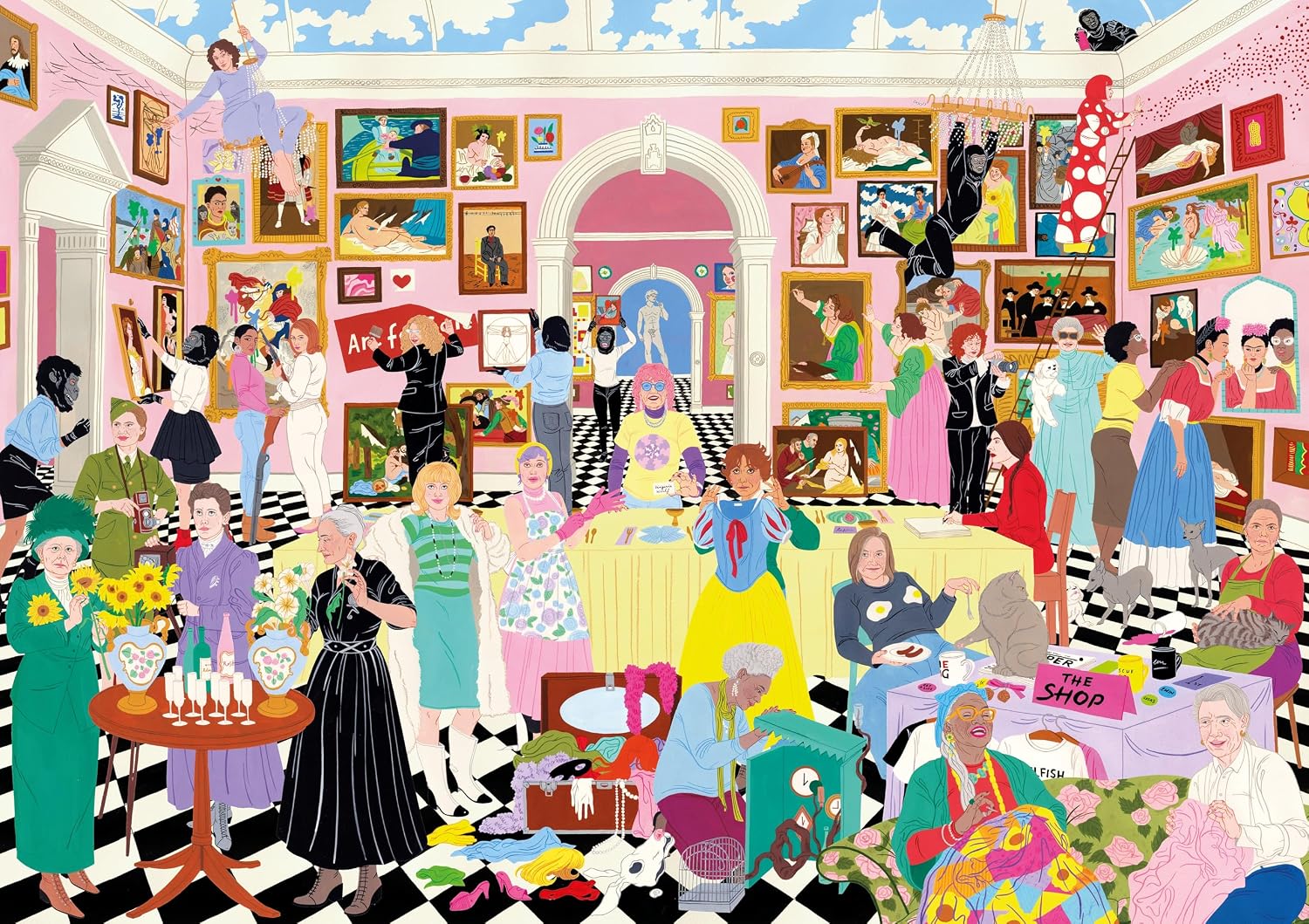 The Great Feminist Art Party: A 1000 Piece Jigsaw Riot image 2