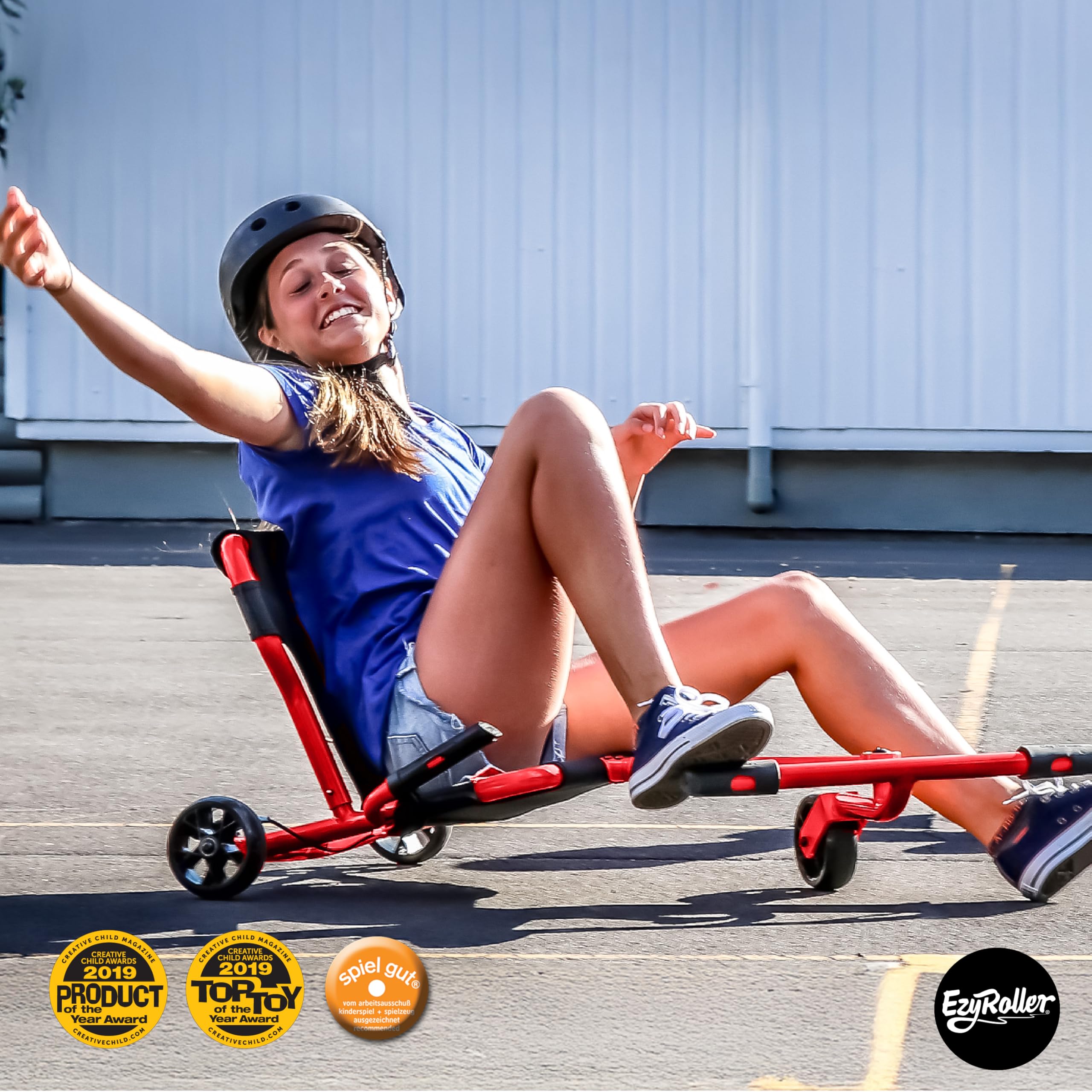 Amazon.co.jp: EzyRoller Pro-X ライドオントイ 子供と大人用 - レッド