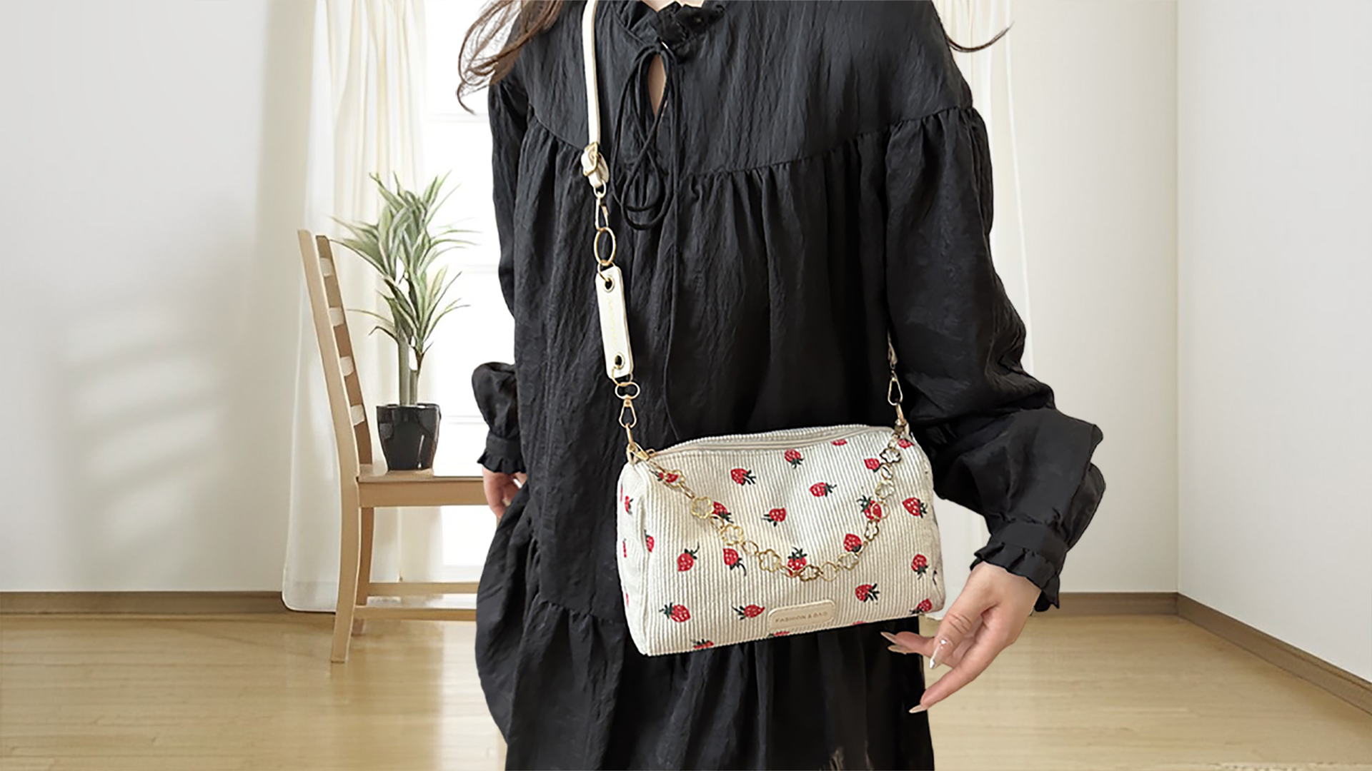 Bolso bandolera lindo para mujer en colores variados miniatura 7