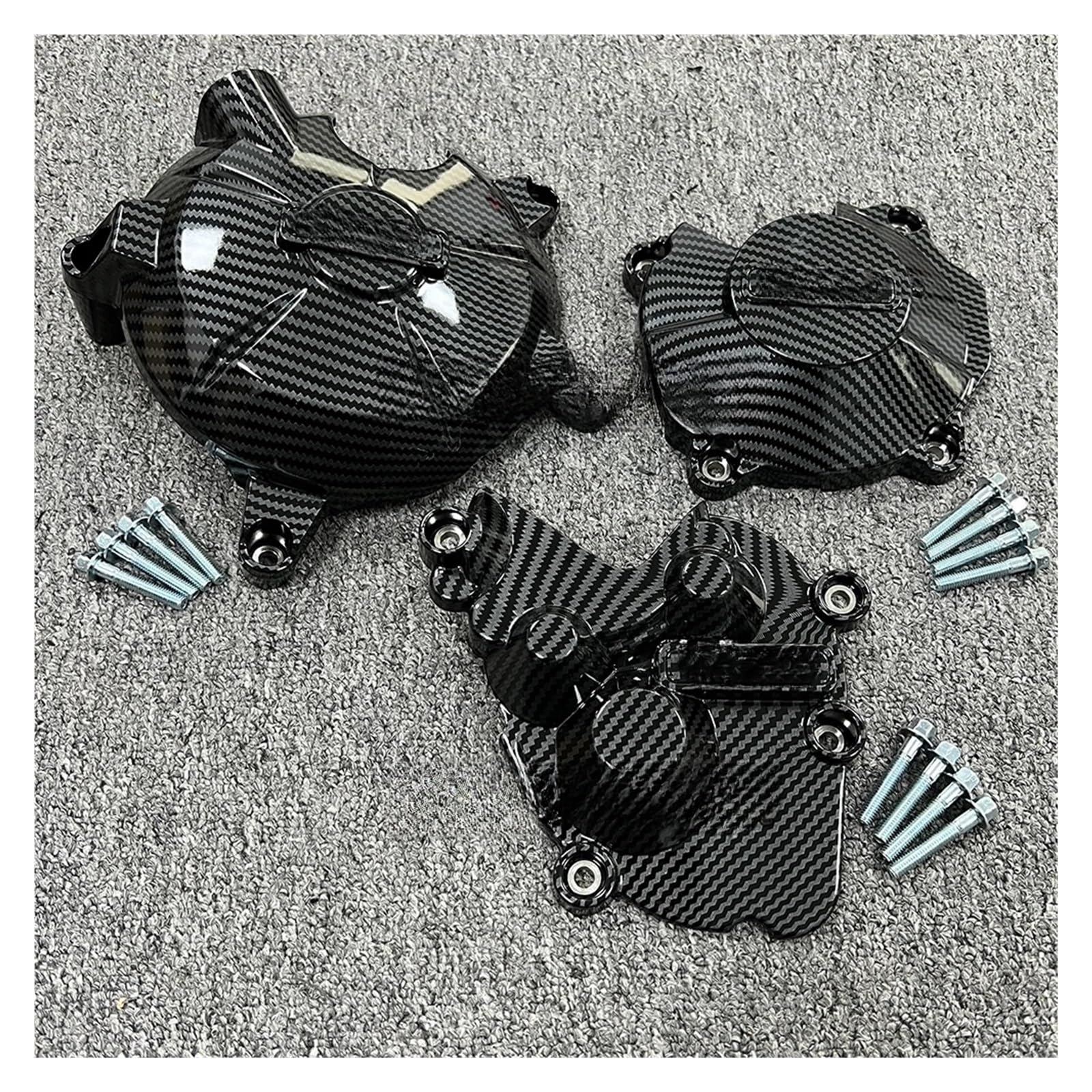 Moto Cache Alternateur Moteur Protection Moteur Imprimée en Fibre De Carbone Motos pour KA&WASAKI ZX-6R 2007-2025 Et ZX-636 2013-2025