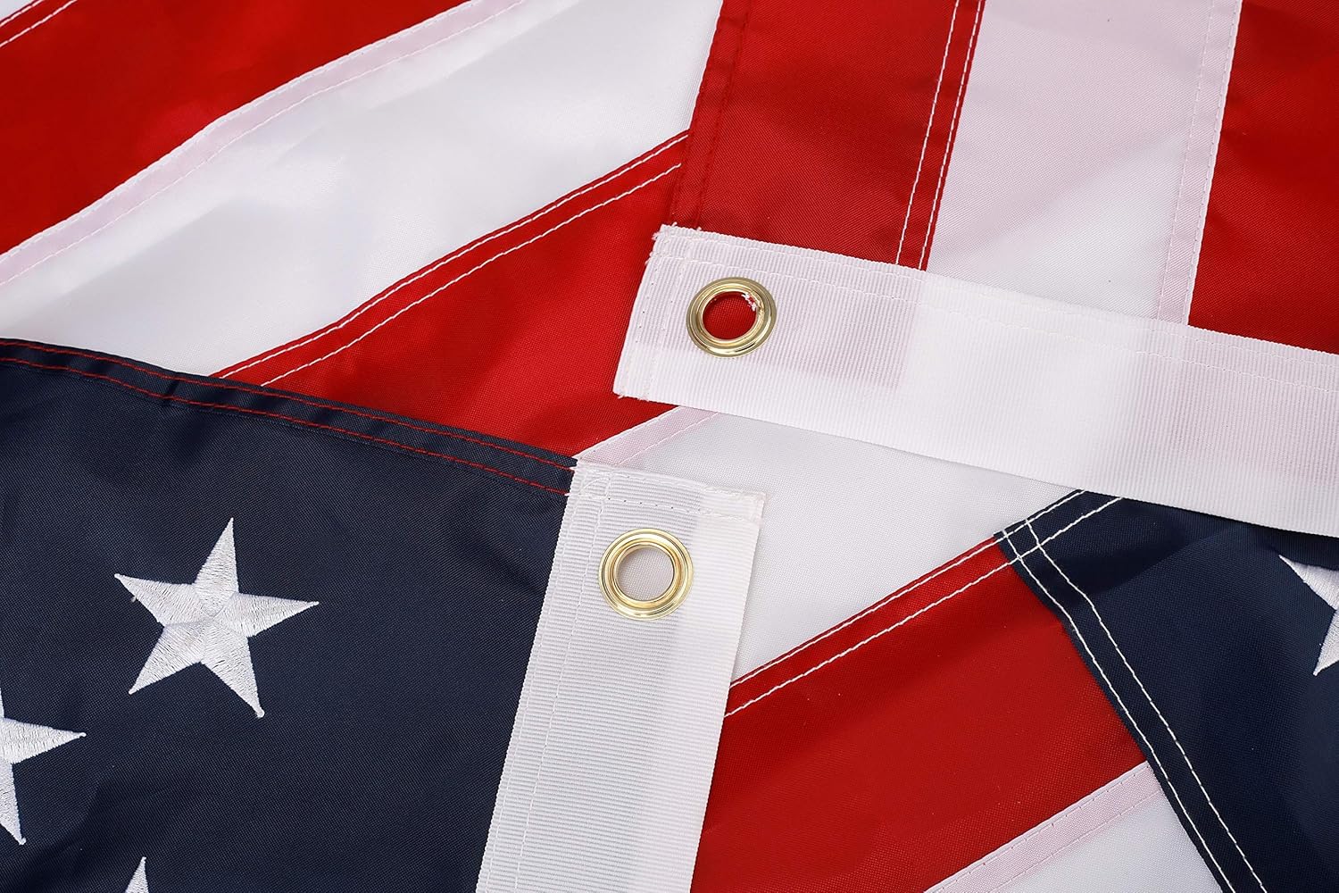 American Flag 5x8 ft: Longest Lasting US Flag, Made From Nylon, Embroidered Stars, Sewn Stripes, Brass Grommets, UV Protection Perfect for Outdoors! USA Flag : Patio, Lawn & Garden