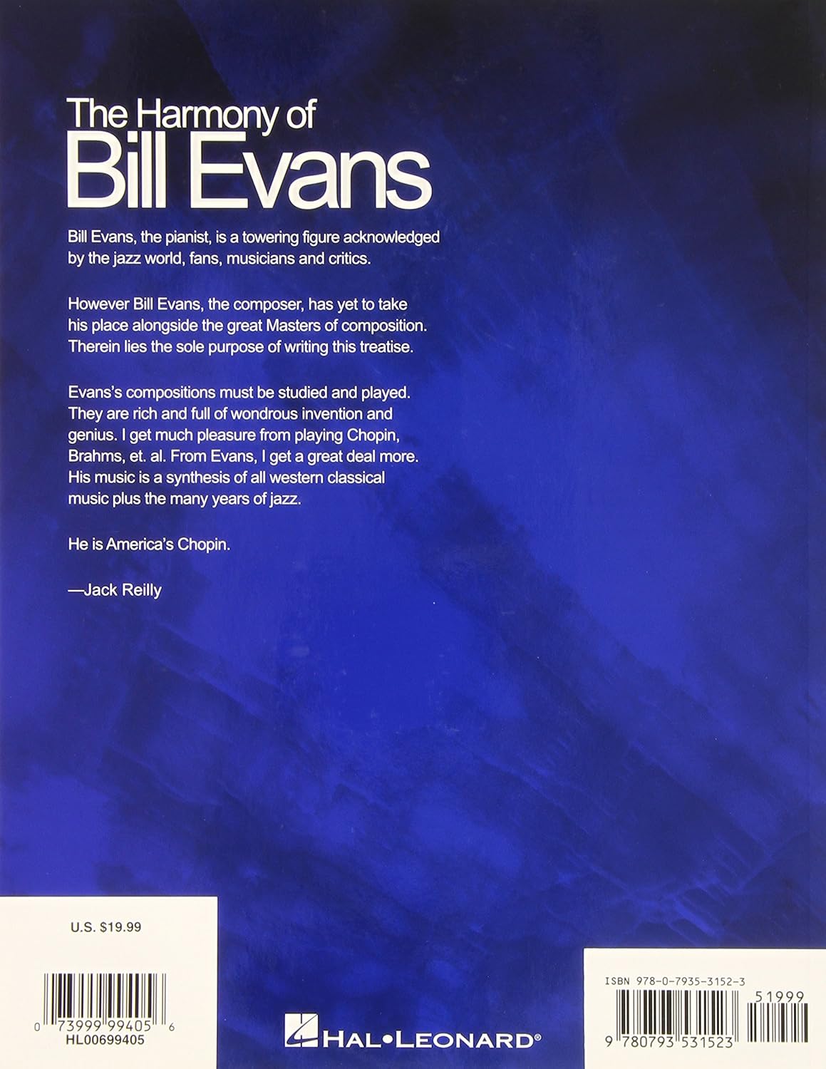 The Harmony of Bill Evans by Jack Reilly | Jazz Piano Sheet Music Book for Advanced Musicians and Students | Keyboard Instruction and Composition Analysis | Piano Songbook by Jack Reilly