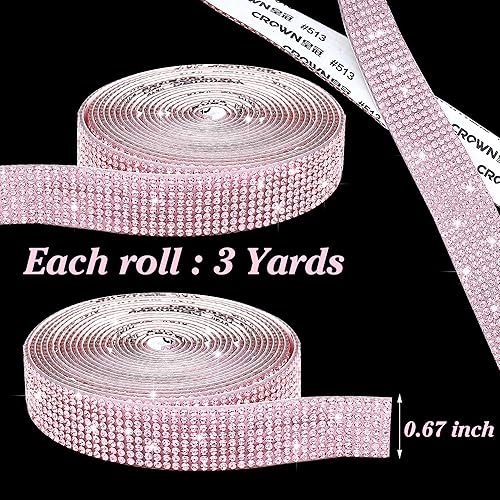Miniatura 60 de Tiras autoadhesivas de diamantes de imitación de cristal para manualidades con diamantes de imitación de 0.079 pulgadas (0.079 in) para Champán