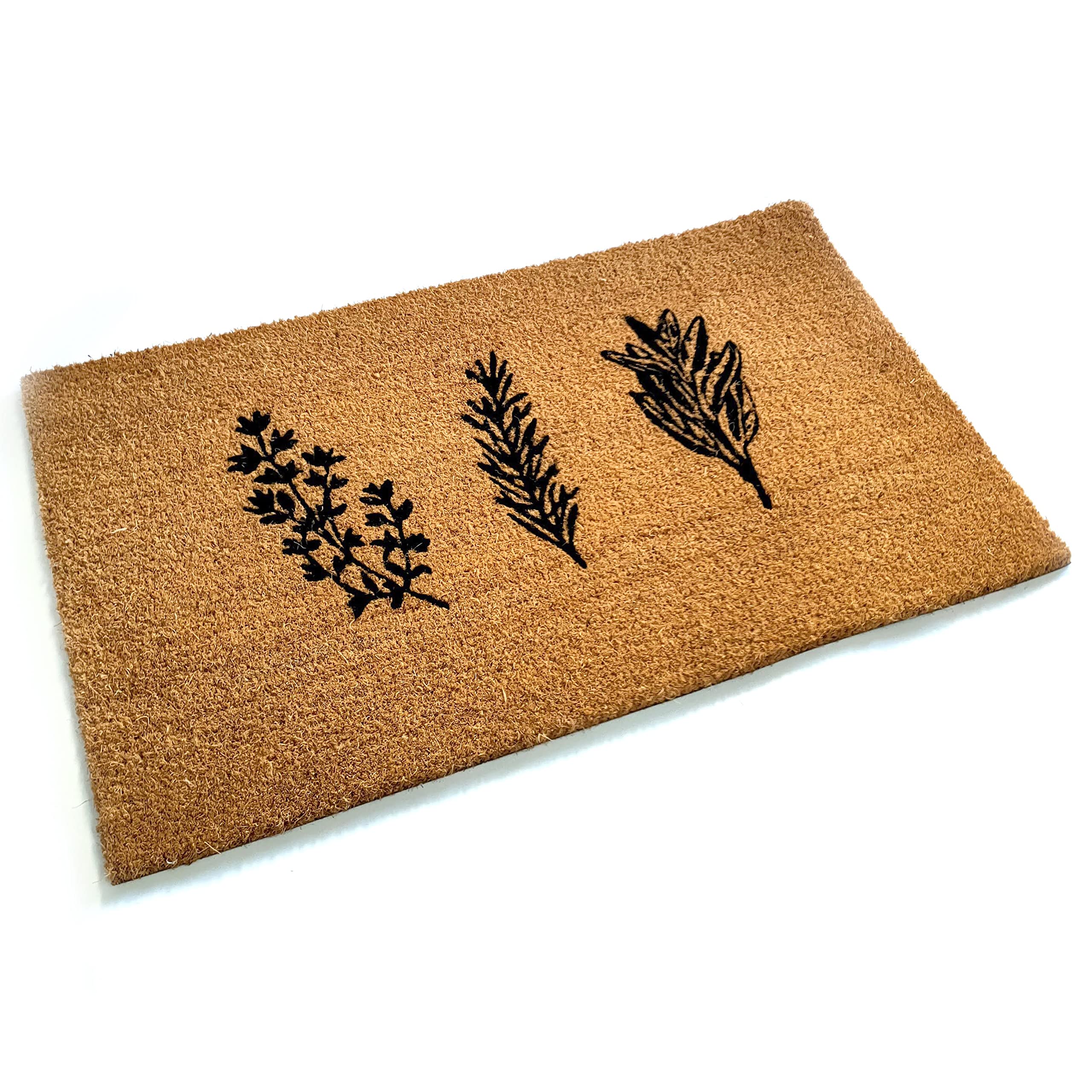 Tapis de porte en coco chien saucisse grand format ultra absorbant