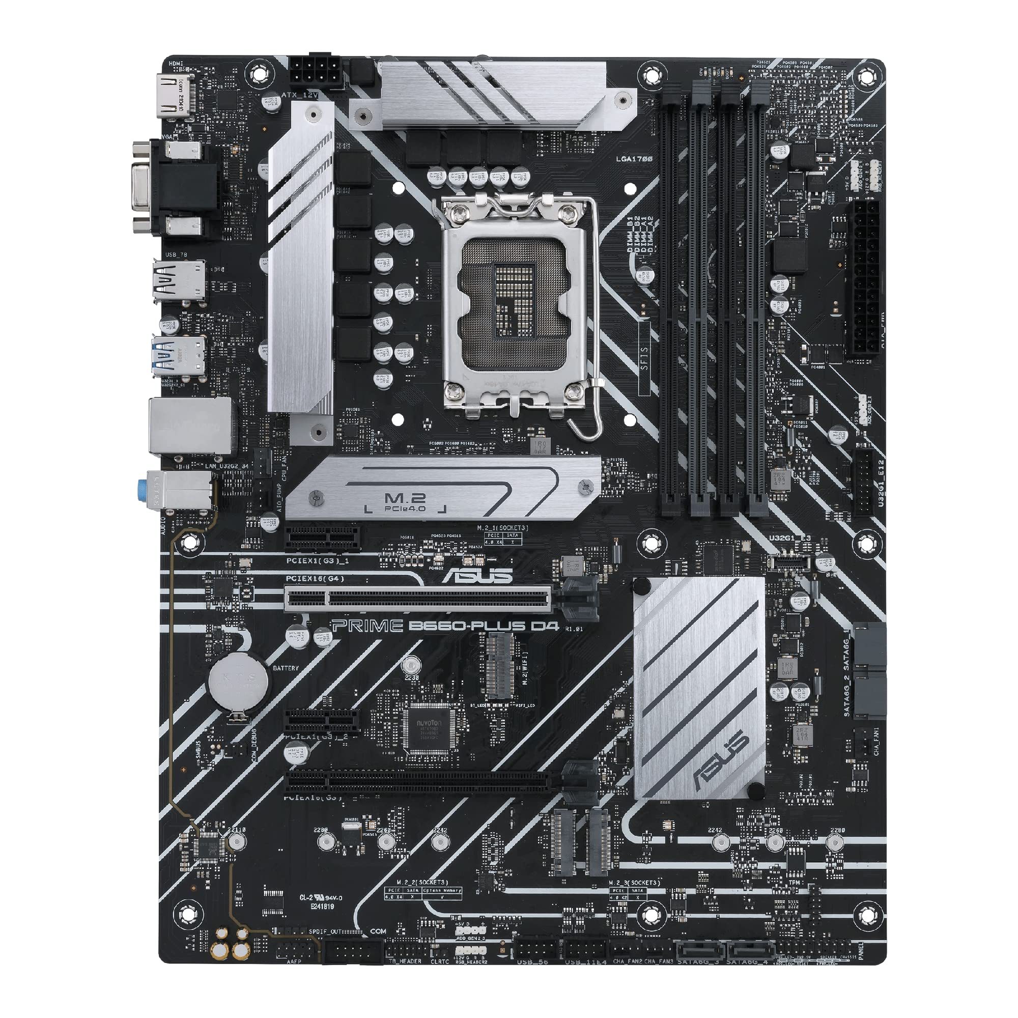 Image secondaire de Carte mère ASUS Prime B660-PLUS D4 ATX LGA 1700 pour Intel 12e génération