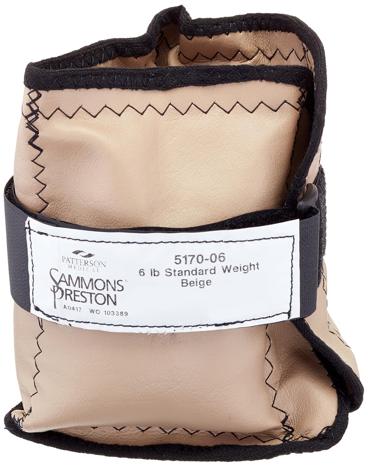 Sammons Preston Cuff Weight, 6 lb, Beige, Velcro Strap & DRing Closure
