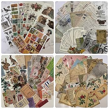 コラージュ素材 80size pack 年末特価 即納 贅沢なコラージュ素材 詰め合わせ セット 4種素材入り