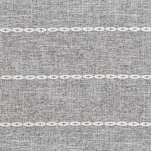 Miniatura 6 de ZeeMart Camino de mesa rústico de 60 pulgadas de largo, camino de mesa bohemio de lino, camino de mesa trenzado a rayas azules para comedor,