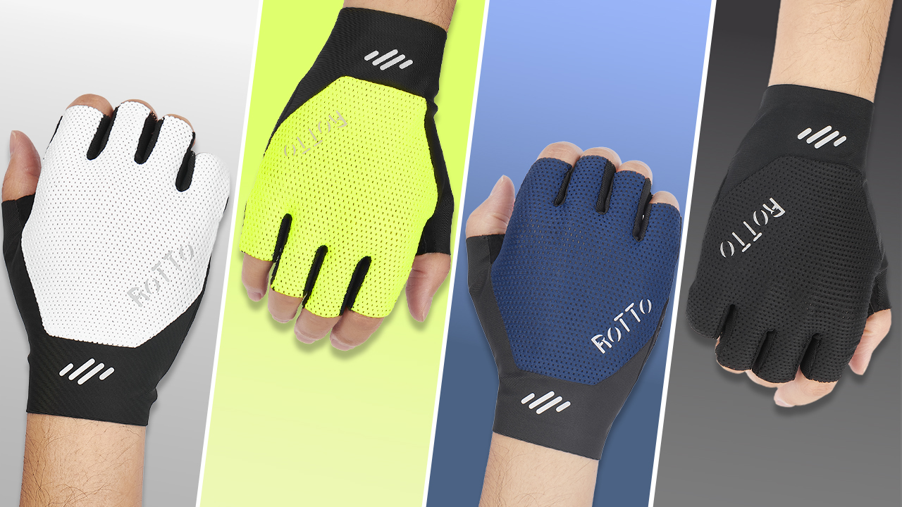 IvyLife Guanti Bici da Ciclismo Estivi Mezze Dita per Bicicletta Moto Arrampicata Montagna Corsa Sport Palestra Fitness Traspirante Antiurto Antiscivolo da Uomo e Donna, Grigio & Nero, M